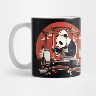 Panda Food Passion: Cuddly Charm Ramen Panda Feast Mode: Culinary Cuteness Mug